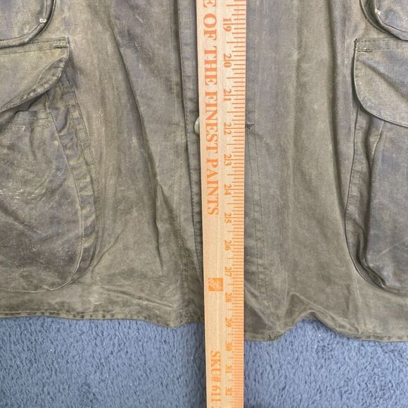 Vintage CC Filson Style 462 Tin Cloth Waxed Jacket Coat Hunting Size XL USA - Picture 10 of 11